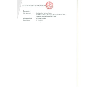 2018.KPB32-64.Non-combustiable.Certificate